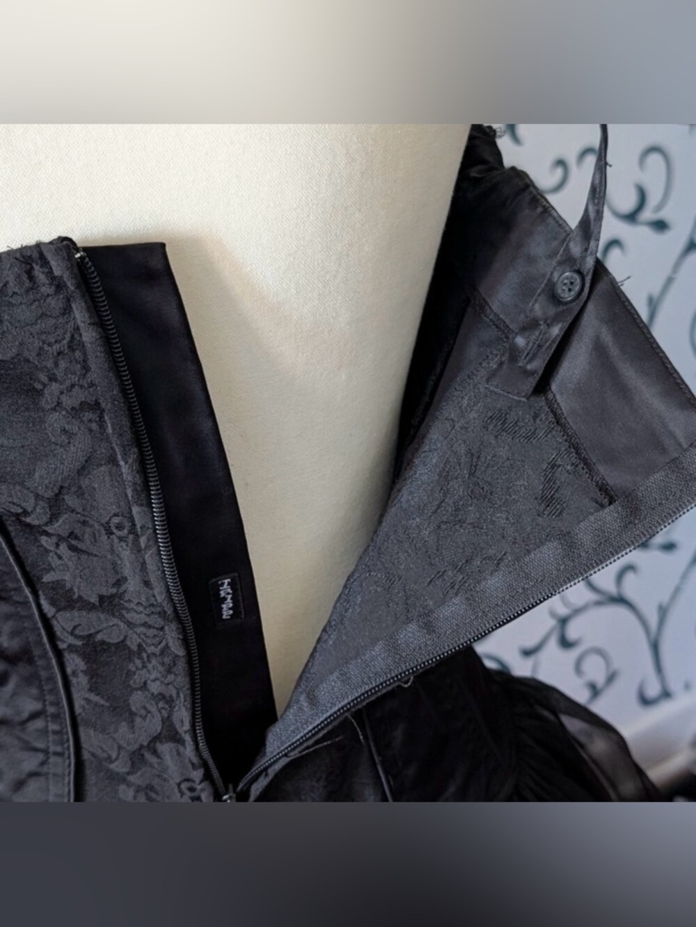 Vintage TRIPP NYC Daang Goodman Structured Corset Tutu Dress in Black size Small - Picture 8 of 13